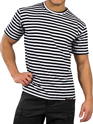 Russisches Marine Shirt in verschiedenen Ausführungen Farbe T-Shirt/Schwarz Größe XXL von normani
