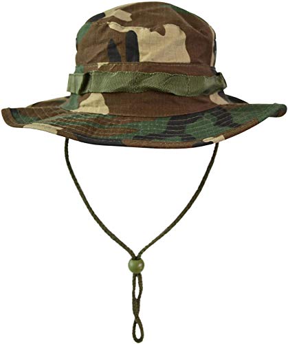 US GI Boonie Hat US Buschhut Safari Hut S-XL Farbe Woodland Größe S von normani