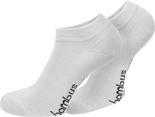 normani 15 Paar Bambus Viskose Sneaker-Socken Atmungsaktiv - Ohne Gummidruck - Unsichtbar im Schuh Farbe Weiß Größe 35-38 von normani