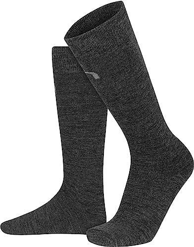 normani 2 Paar Merino REIT-Kniestrümpfe - Reitsocken für Mädchen und Damen Wollsocken Wintersocken aus Merinowolle (Gr. 35-50) Farbe Anthrazit Größe 39-42 von normani