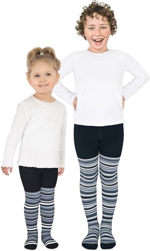 normani 2 Paar Thermo Strumpfhosen mit Elasthan und Baumwolle für Jungen und Mädchen | Kinderstrumpfhose Tights Farbe Marine Größe 86/92 von normani