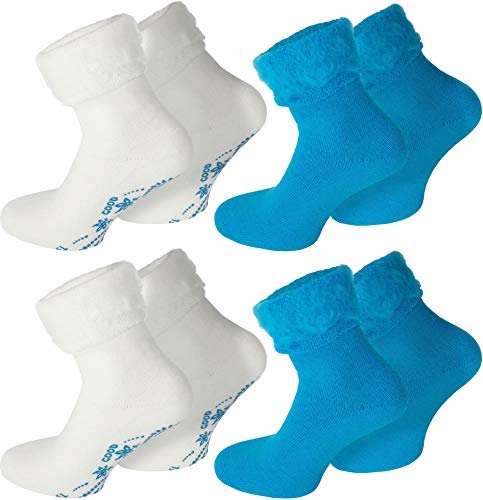 normani 2 oder 6 Paar flauschig weiche Kuschelsocken mit Motiv für Damen und Herren Farbe 6 Paar - Dream/Creme/Türkis Größe 35-38 von normani