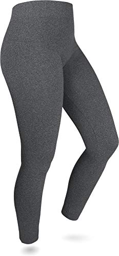 normani 2 x Sehr warme Damen Thermo Leggings/innen Fleece mit Elasthan Farbe Anthrazit Größe 48-50 von normani