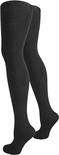 normani 2 x Warme und gefütterte Damen Thermo Strumpfhosen mit Innenfleece Farbe Schwarz Größe 44-46 von normani