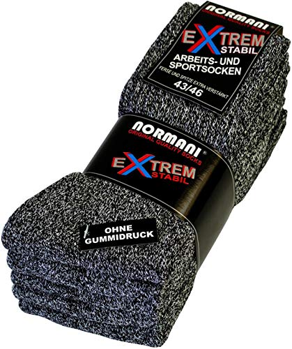 normani 20 Paar EXTREM Stabile Arbeitssocken - Sportsocken - Ferse und Spitze EXTRA verstärkt - Ohne Gummidruck Farbe Grau-meliert Größe 39/42 normani 20 Paar EXTREM Stabile Arbeitssocken - Sportsocken - Ferse und Spitze EXTRA verstärkt - Ohne Gummidruck Farbe Grau-meliert Größe 39/42 von normani