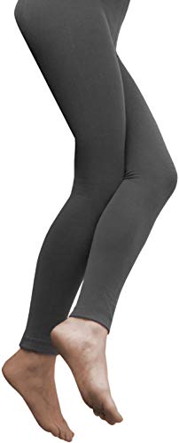 normani 3 x Sehr warme Damen Thermo Leggings mit Innenfleece Farbe Anthrazit Größe 44/46 von normani