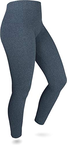 normani 3 x Sehr warme Damen Thermo Leggings mit Innenfleece Farbe Petrol Größe 40/42 von normani