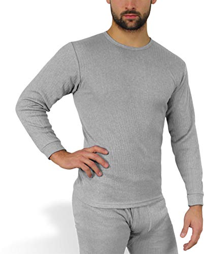 normani 3er Pack Thermohemd Herren-Thermounterwäsche - Thermo-Unterhemd auch in Übergrößen (XS - 4XL) Farbe Hellgrau Größe 8=L von normani