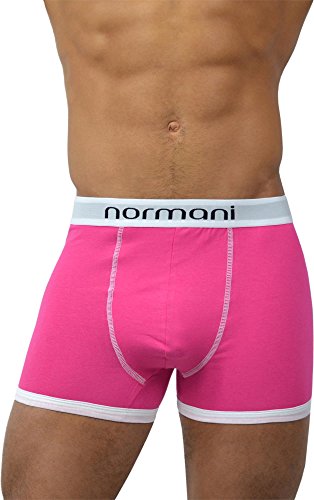 normani 4 Paar Retro Herren Boxershorts/Unterwäsche - aus Baumwollgemisch Farbe Retro/Rosa Größe S von normani