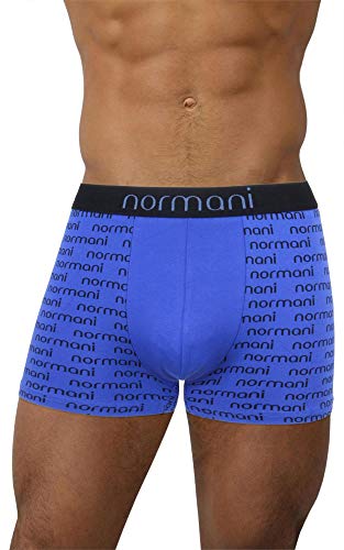 normani 4 x Herren Boxershorts Bequeme Unterhosen für Männer - Retroshorts mit hohem Baumwollanteil und bunten Motiven Farbe Blue Banner Größe XXL von normani
