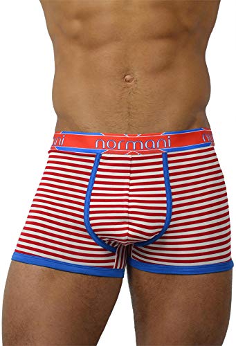 normani 4 x Herren Boxershorts Bequeme Unterhosen für Männer - Retroshorts mit hohem Baumwollanteil und bunten Motiven Farbe Red Cross Größe XXL von normani