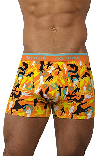 normani 4 x Herren Unterwäsche Boxershorts Boxer Shorts Farbe Dance and Style/Orange Größe XXL von normani