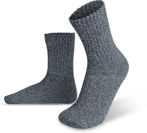 normani 5 Paar Stabile Arbeitssocken - Ferse und Spitze EXTRA verstärkt - Ohne Gummidruck - Robuste Socken für Herren & Damen Farbe Blau Größe 47/50 von normani