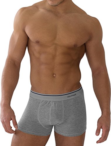 normani 6 Paar Herren Boxershorts/Herren Unterwäsche - aus Baumwolle mit Elasthan Farbe Grau Größe XXL von normani