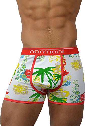 normani 6 Paar Herren Boxershorts/Herren Unterwäsche - aus Baumwolle mit Elasthan Farbe Hawaiian Größe XL von normani