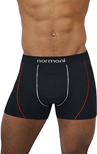 normani 6 Paar Herren Boxershorts/Herren Unterwäsche - aus Baumwolle mit Elasthan Farbe Red Line Größe XL von normani