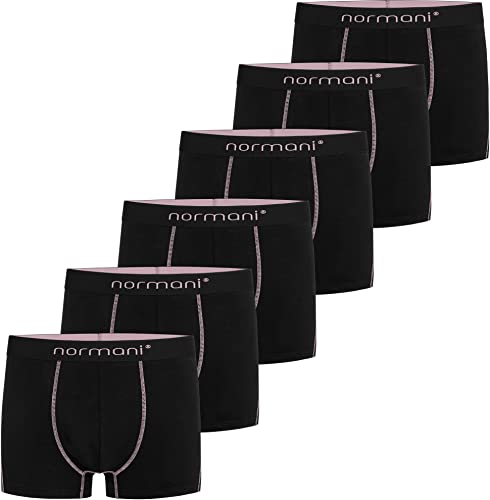 normani 6 oder 12 x Herren Soft Boxershorts - sehr angenehmes Tragegefühl - Männer Unterhosen aus Baumwolle in Größe S - 4XL Farbe 6 x Lachs Größe XXL von normani
