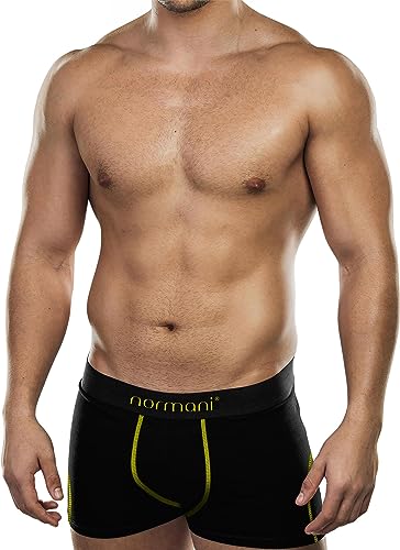 normani 6X Herren Unterhosen Boxershorts für Männer aus Baumwolle Hochwertige Unterwäsche in S - 4XL Farbe Gelb Größe XL von normani