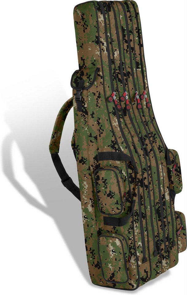 normani Angelrutentasche Rutentasche 1,70 m RodBox Quattro, Rutenfutteral Angelkoffer Angelkoffer Angeltasche mit 4 Innenfächern von normani