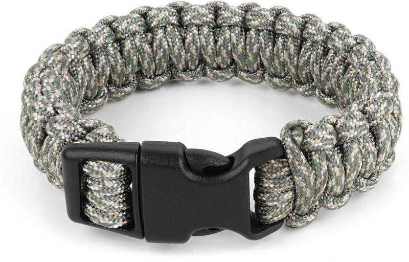 normani Armband Survival-Armband Paracord 17 mm Large (1-tlg), Survival Armband aus geflochtener Paracord mit Clipverschluss von normani
