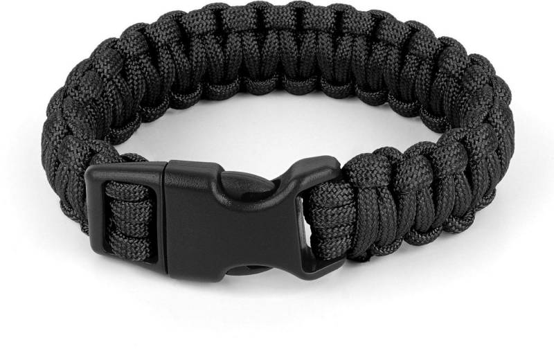 normani Armband Survival-Armband Paracord 17 mm Small (1-tlg), Survival Armband aus geflochtener Paracord mit Clipverschluss von normani