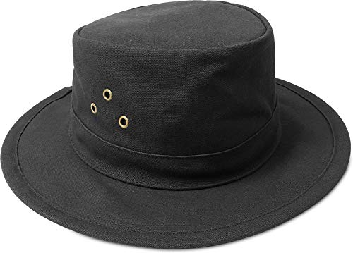 normani Australian Traveller Buschhut Canvas Hat 'Uluru' Farbe Schwarz Größe M von normani