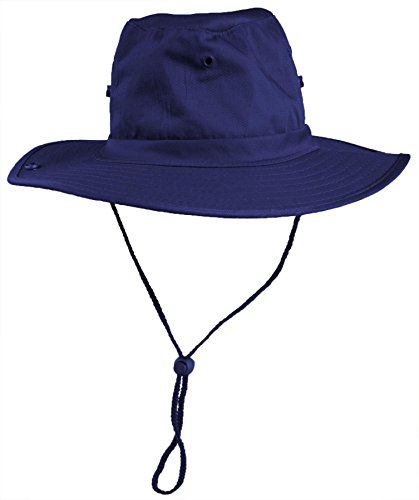 normani Australischer Buschhut/Wanderhut - Atmungsaktiv perfekt geeignet zum Campen und Wandern Farbe Marine Größe 57 von normani