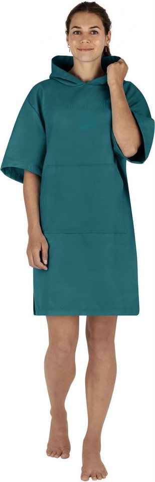 normani Badeponcho Damen Mikrofaser Badeponcho Siargao, Polyester, Kapuze, Schlupf, Bade Handtuch mit Ärmeln aus recyceltem Material von normani