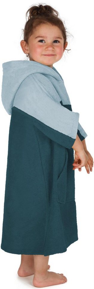 normani Badeponcho Kinder Badeponcho 2-5 Jahre Puwai, Bio-Baumwolle, Kapuze, Schlupf, Badeponcho aus 100 % Bio-Baumwolle von normani