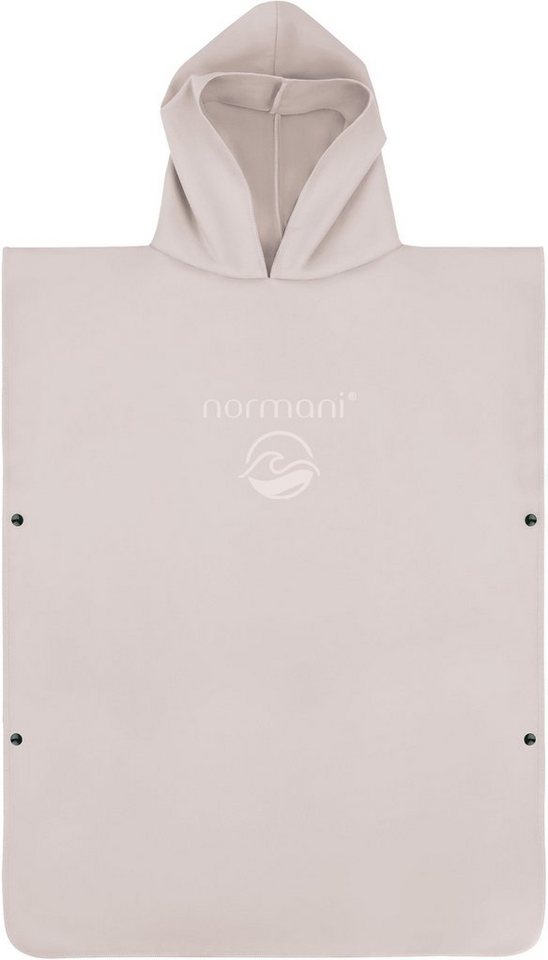 normani Badeponcho Kinder Mikrofaser Badeponcho 10-13 Jahre Camuy, Polyester, Kapuze, Schlupf, Bade Handtuch mit Ärmeln aus recyceltem Material von normani