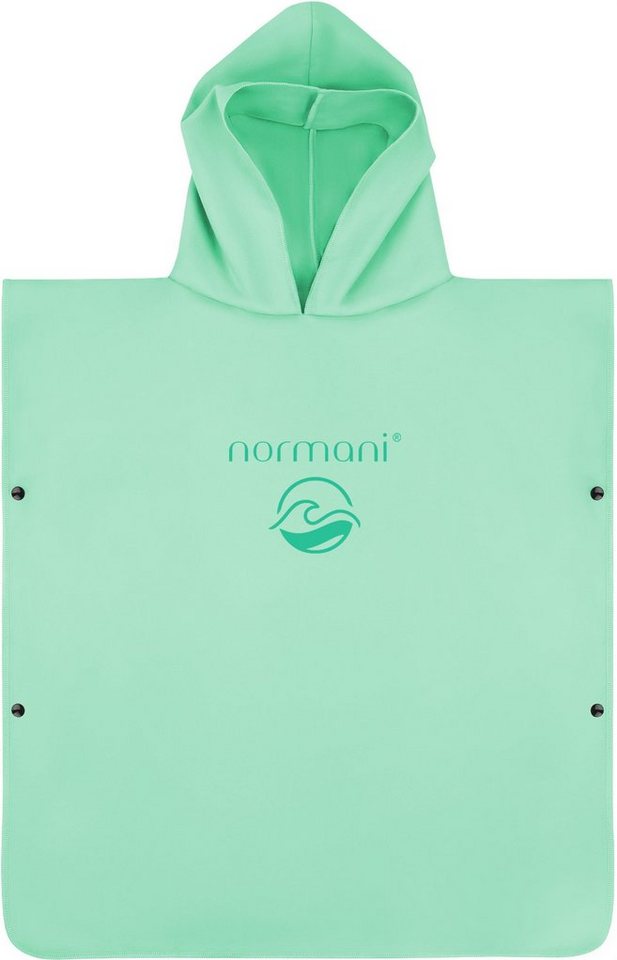 normani Badeponcho Kinder Mikrofaser Badeponcho Rincon, 60, Polyester, Kapuze, Schlupf, Poncho Handtuch aus schnelltrocknendem Mikrofaser (2-5 Jahre) von normani