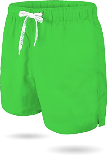 normani Badeshorts Herren - Sport Badehose mit elastischem Bund - Badeshort Surfshort in Größe S-3XL Farbe Grün Größe M von normani
