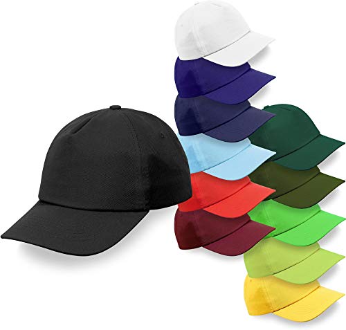 normani Baseball-Cap Baseball-Kappe mit Klettverschluss in vielen größenverstellbar (OneSize) Farbe Sky Blue von normani