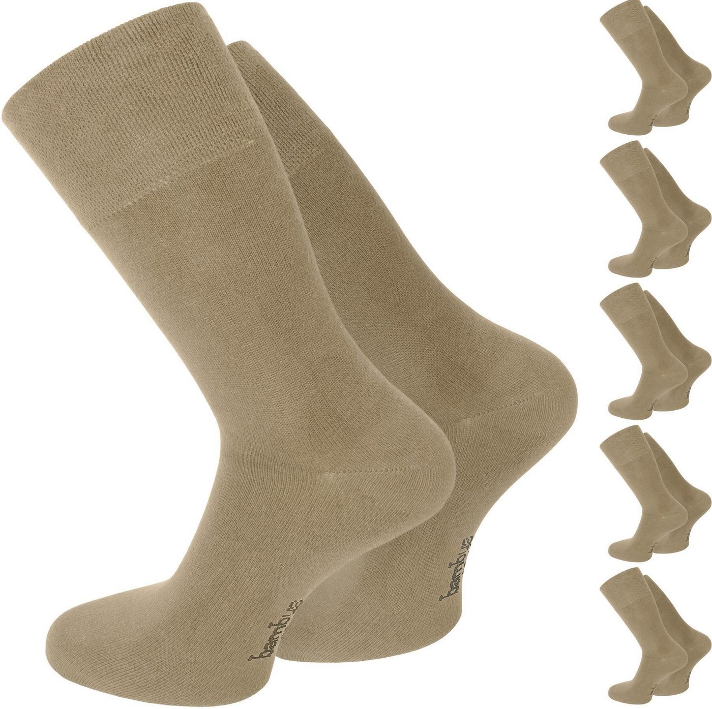 normani Basicsocken 6 Paar Gesundheitssocken Classic (6er-Set, 6 Paar) seidenweich durch Viskose von normani