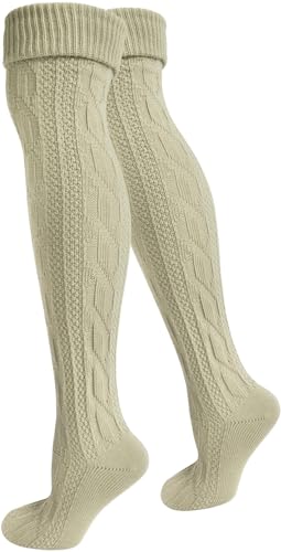 normani Bayrische Trachten Kniestrümpfe mit aufwändigem Zopfstrickmuster - 1,2 oder 4 Paar Farbe Natur - 1 Paar Größe 47/50 normani Bayrische Trachten Kniestrümpfe mit aufwändigem Zopfstrickmuster - 1,2 oder 4 Paar Farbe Natur - 1 Paar Größe 47/50 von normani