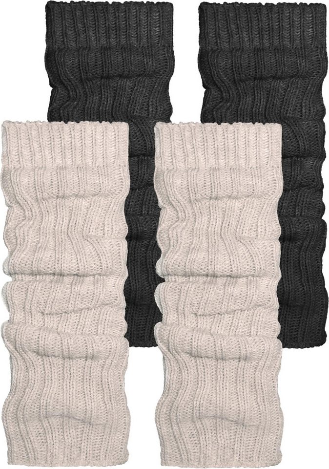 normani Beinstulpen 2 Paar Strickstulpen mit wärmender Alpakawolle modische Strickstulpen von normani