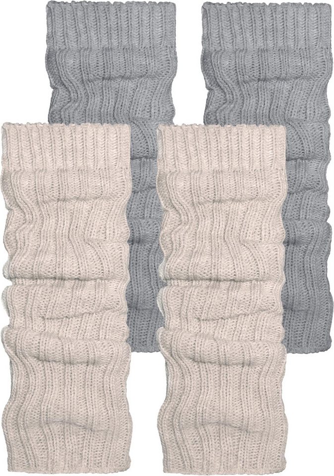 normani Beinstulpen 2 Paar Strickstulpen mit wärmender Alpakawolle modische Strickstulpen von normani