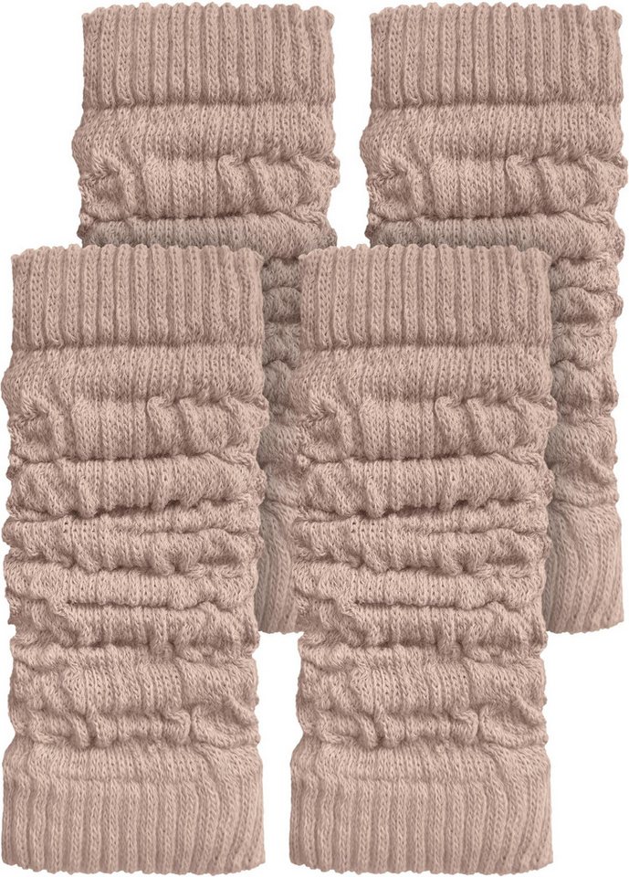 normani Beinstulpen 2 Paar Strickstulpen mit wärmender Wolle modische Strickstulpen von normani