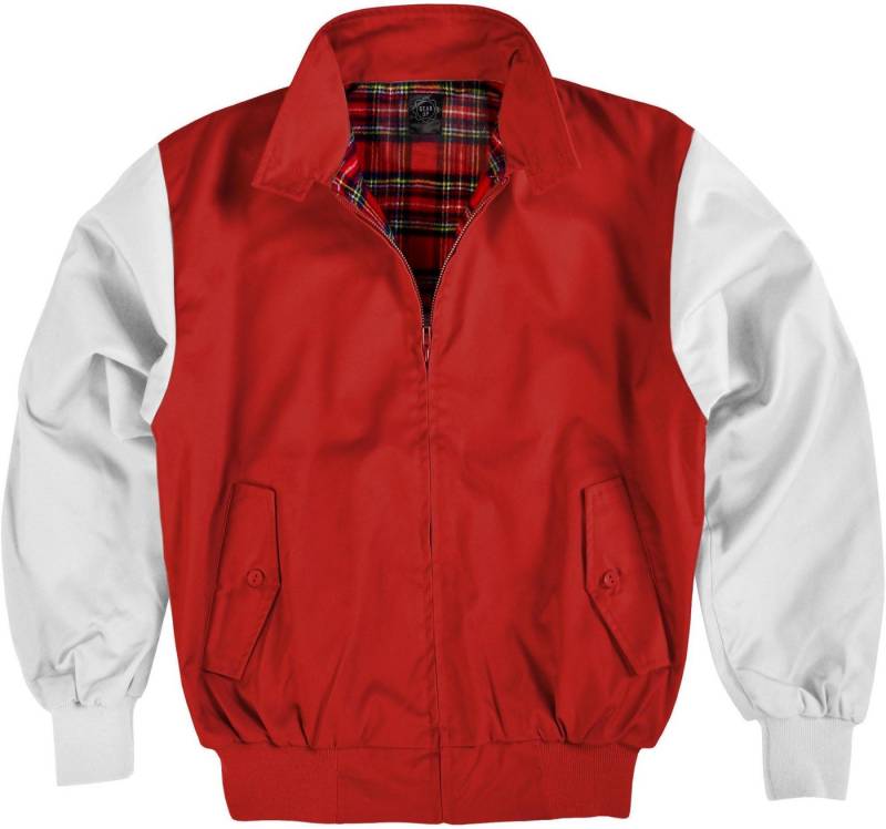 normani Blouson Herren Harrington Jacke Retro Blouson English Style mit kariertem Innenfutter Karofutter von normani