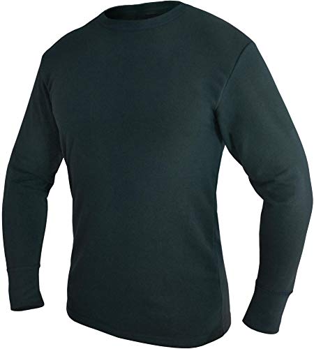 normani Bundeswehr Thermohemd Unterhemd Langarm mit Innenfrottee Farbe Dunkelschwarz Größe 7 von normani