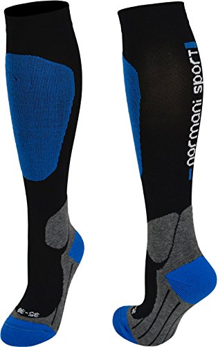 normani Coolmax Sportsocken/Kompressionsstrumpf Competition- Kompressionsklasse Farbe Blau Größe 43/46 von normani