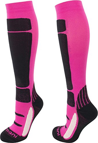 normani Coolmax Sportsocken/Kompressionsstrumpf Competition- Kompressionsklasse Farbe Pink/Schwarz Größe 39/42 von normani