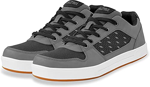 normani Cotton Canvas Herren Sneaker Halbschuhe mit Schnürsenkel Farbe Grau Größe 38 von normani