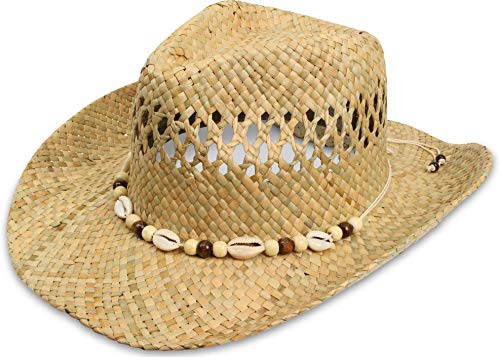 normani Cowboy Hut | Sommerhut | Strohhut Farbe Seashell Größe 55/57 von normani