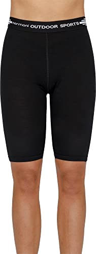 normani Damen Merino Shorts Kurze Hose Radlerhose Unterwäsche aus 100% Bio-Merinowolle Sporthose Unterziehhose - Panties aus Merinowolle - Ultraleichter Base Layer Größe S von normani