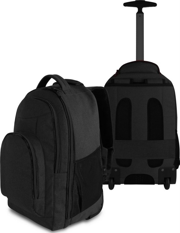 normani Daypack Rucksack mit Trolleyfunktion 30 Liter Yori, Trolley-Rucksack mit Rollen von normani