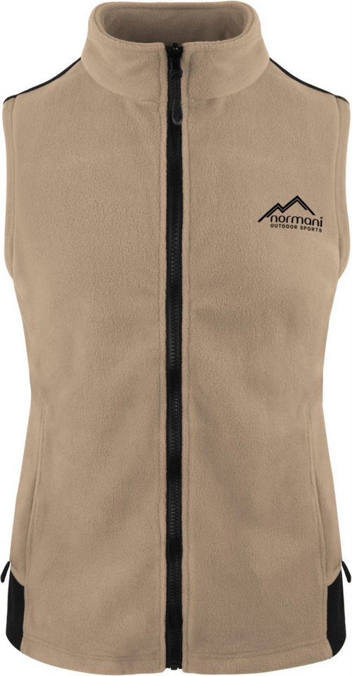 normani Fleeceweste Damen Fleeceweste Barrie Übergangsweste mit Reißverschlusstaschen - Ärmellose Jacke von normani