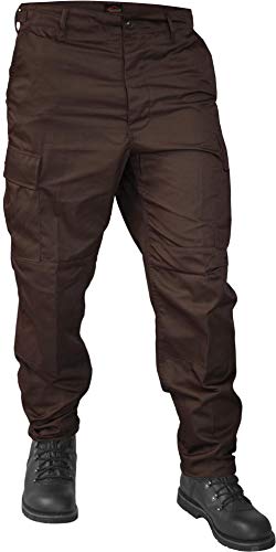 normani Freizeithose/BDU/US Ranger Hose mit seitlich verstellbaren Taillenweite Farbe Braun Größe 3XL von normani