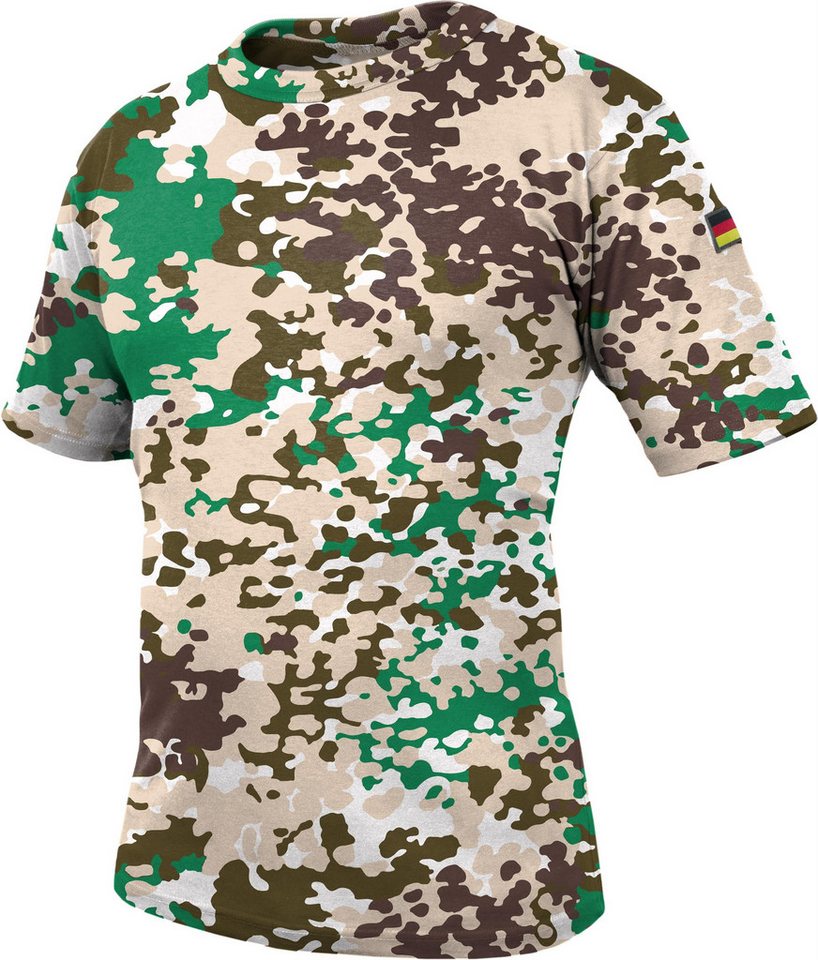 normani Funktionsshirt Herren Tactical T-Shirt „Macapá“ Bundeswehr Tropen BW Tropenhemd Unterhemd mit Deutschlandfahnen Kurzarm Tactical Shirt von normani