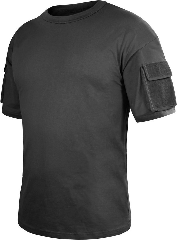 normani Funktionsshirt Herren Taktisches T-Shirt Instructor Sommershirt mit Klett-Ärmeltaschen Tactical Tropenhemd von normani